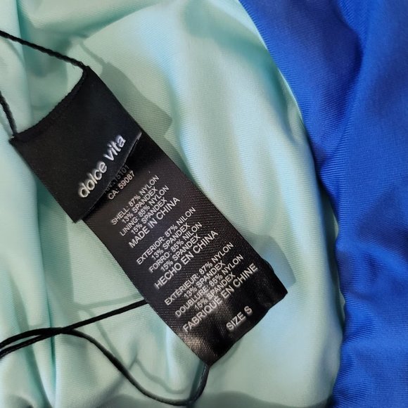 Dolce Vita Majorelle Cutout Reversible One-Piece Swimsuit Sz SM - Picture 8 of 13